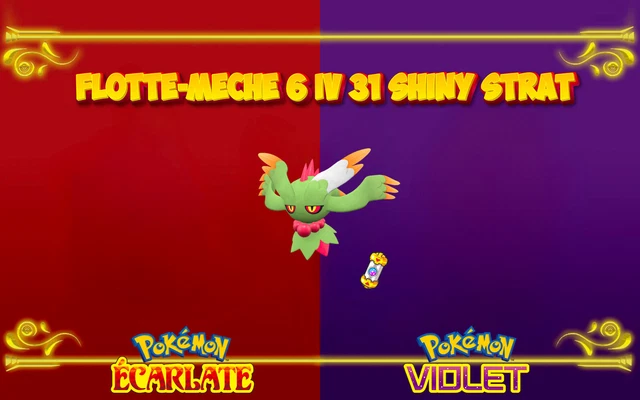 Carte Pokémon Annihilape (Courrousinge) Shiny 6 IV-31 - Pour Pokémon Écarlate/Violet - Nintendo Switch