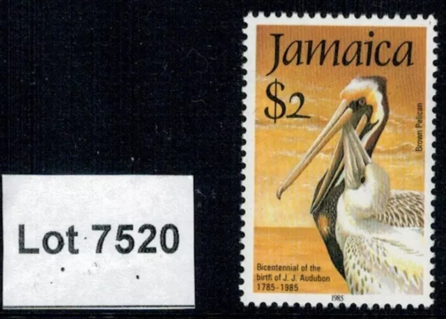 Lot 7520 - Jamaica 1984 $2 Audubon Birth Bicentenary stamp MNH