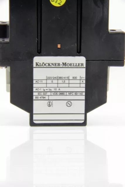 Klöckner Moeller DIL 08-40-G Universal-Hilfsschütz 230 Acc / 5 A Bobine 24 Vdc 3