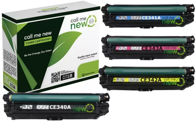 4x callmenew Toner pour HP CE340A-3A Couleur Laserjet Managed MFP M 770