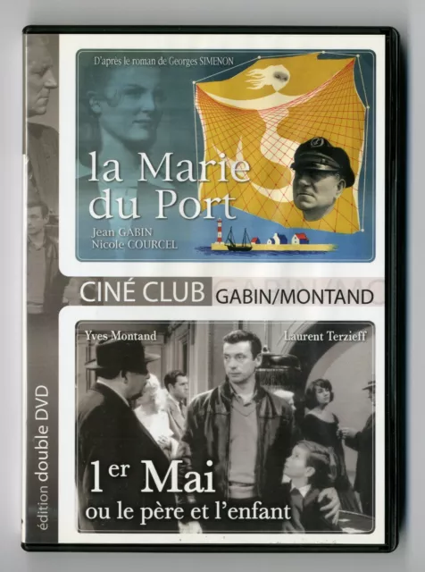 2 DVD ★ LA MARIE DU PORT + 1er MAI OU LE PERE ET L'ENFANT ★ GABIN ET MONTAND