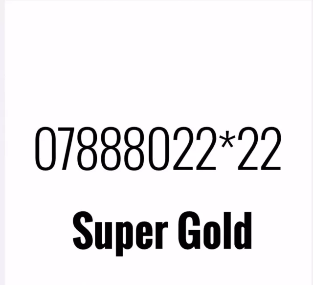 Gold Vip Business Easy Memorable Mobile Phone Number Platinum Sim