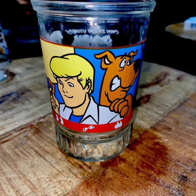 Scooby Doo 1999 Bama Jelly Jar Witches Ghost #4 Juice Glass Hanna Barbera