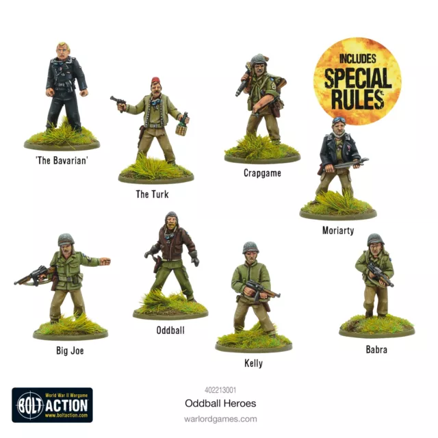 Bolt Action- Oddball Heroes - Warlord Games NEW