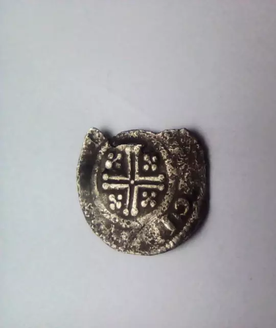 hammered silver coin , metal detecting find 3