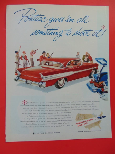 1957 Pontiac America's Number 1 Road Car! print ad