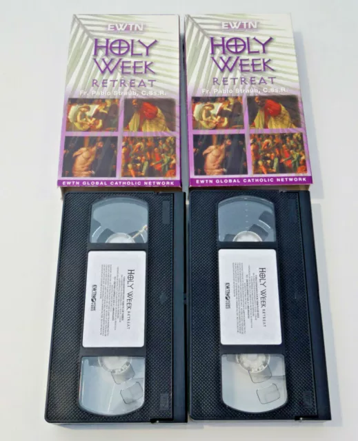 EWTN GLOBAL CATHOLIC Network Holy Week Retreat Fr Pablo Straub Lot of 2