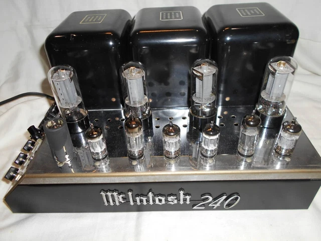 McIntosh MC240 Tube Amplifier Restored to Factory Specs and More McIntosh MC240 Tube Amplifier Restored to Factory Specs and More