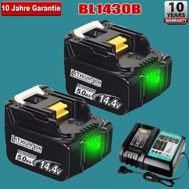 5000mAh 14.4V BL1430 BL1415 Akku für Makita 14.4 Volt BL1440 BL1450 197615-3 DHL