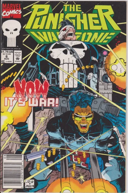 Punisher War Zone Issue #6 Comic Book. Newsstand Edition. Marvel 1992
