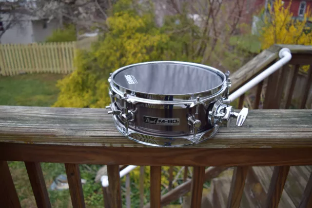 Tambor Pearl Snare M80 10x4 negro plateado