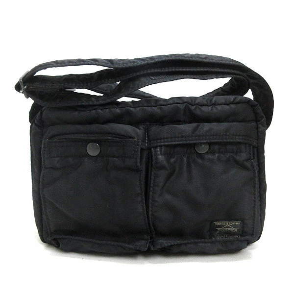 y Japan Made Porter PORTER Tanker 2 layer shoulder BAG Black MENS LADIES 63
