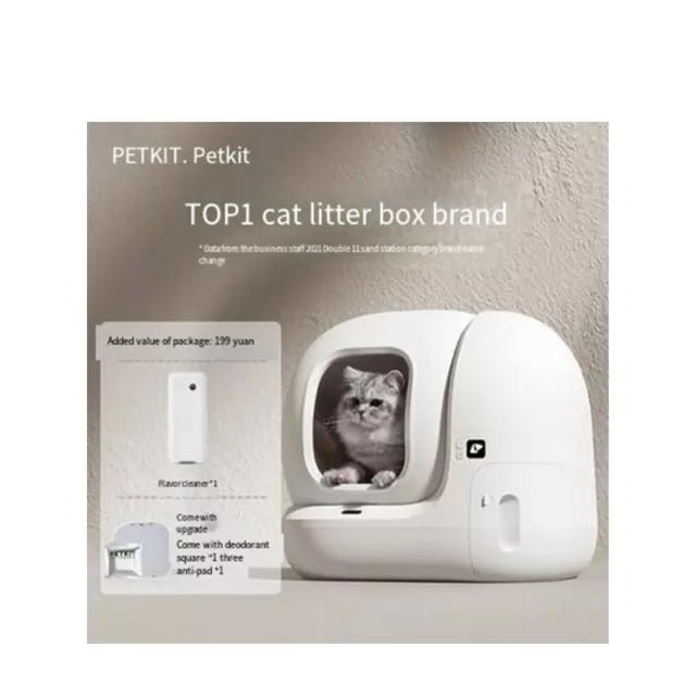 Smart Cat Litter Box Extra Large Deodorizing and Splash Proof Fully Enclosed