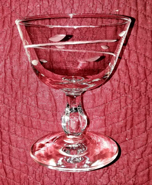 5  Vintage MGM Champagne/Tall Sherbet Interlude (Clove Stem) by Libbey Glass Co.