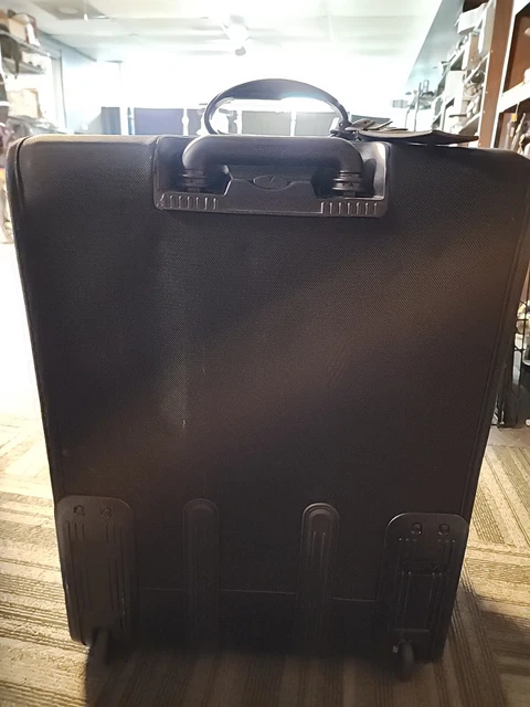 TUMI 23"  Black Nylon Carry On luggage rolling wheeled suitcase upright Alpha. 3