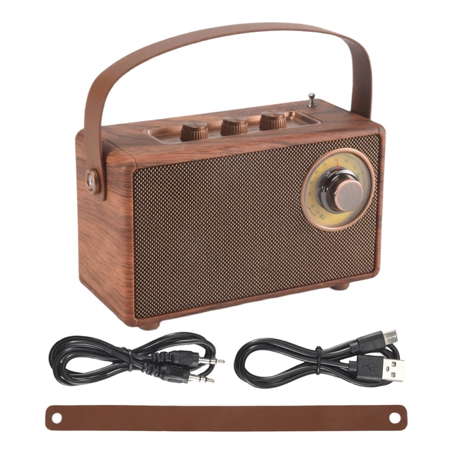 Radio FM Portable Stéréo Des Enceintes HiFi Carte Haut-Parleur