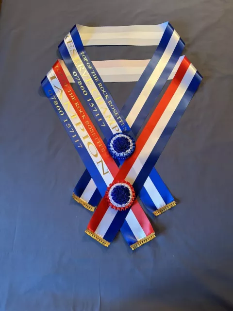 Supreme Champion and Reserve Supreme Champion Sashes sold as a pair Horse Shows