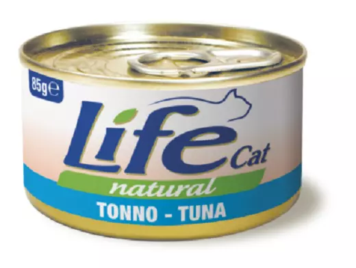 Life Cat Trancetti di tonno 12 scatolette X 85g umido per gatti Alimento Umido