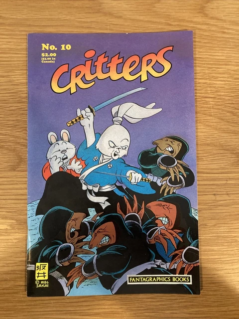 Critters #10 Fantagraphics Books-Usagi YoJimbo 1987 FN-VF