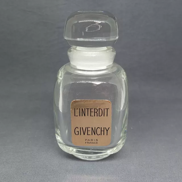 Ancien Flacon De Parfum vide L'Interdît Gïvenchy, Paris Hauteur 11 cm