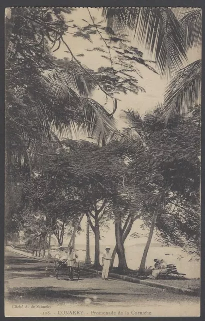 AOP CONAKRY.- promenade de la Corniche Hotel vintage postcard