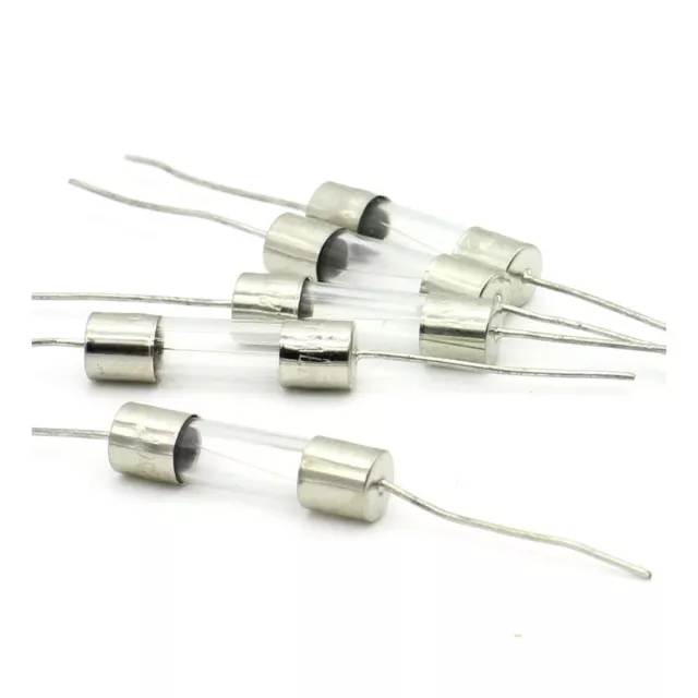 5x Fusibles verre F8A - 250v - 5x20mm Rapide - a souder 183fus219