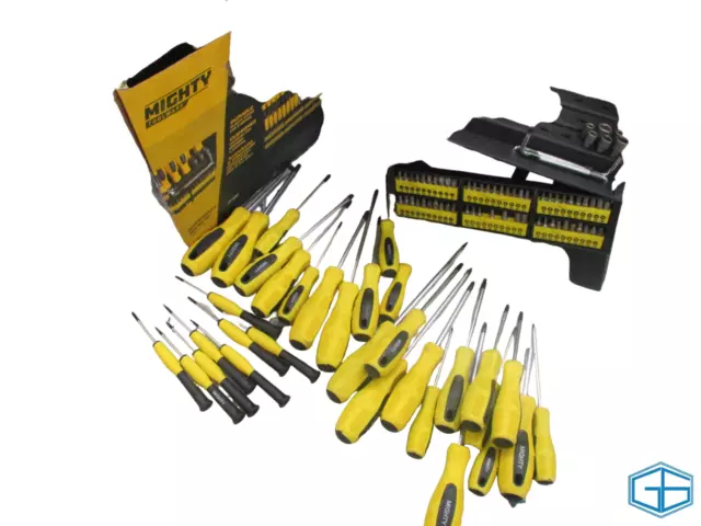 *100Pc Screwdriver And Bit Set Precision Pozdriv Hex Phillips Torx Square Slot