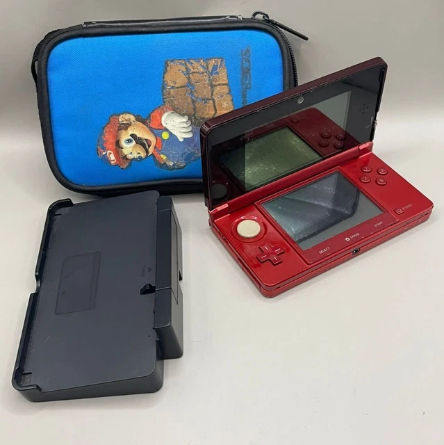 Nintendo 3ds Rossa Red Console Old Usata con custodia