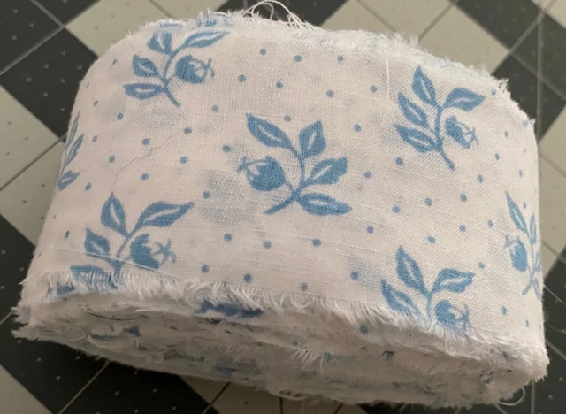 Alfombra de trapo de 2" tiras de tela rasgada a mano cepillo de dientes nudo Amish ganchillo trenzado 30