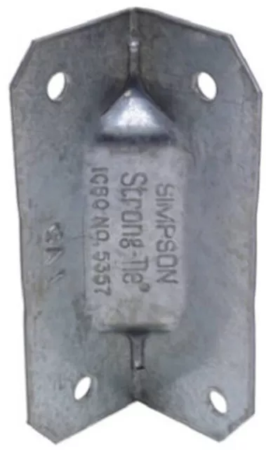 Simpson Strong-Tie GA1 18 ga. Galvanized Steel Gusset Angle 2.8Lx1W in. 18 Pack
