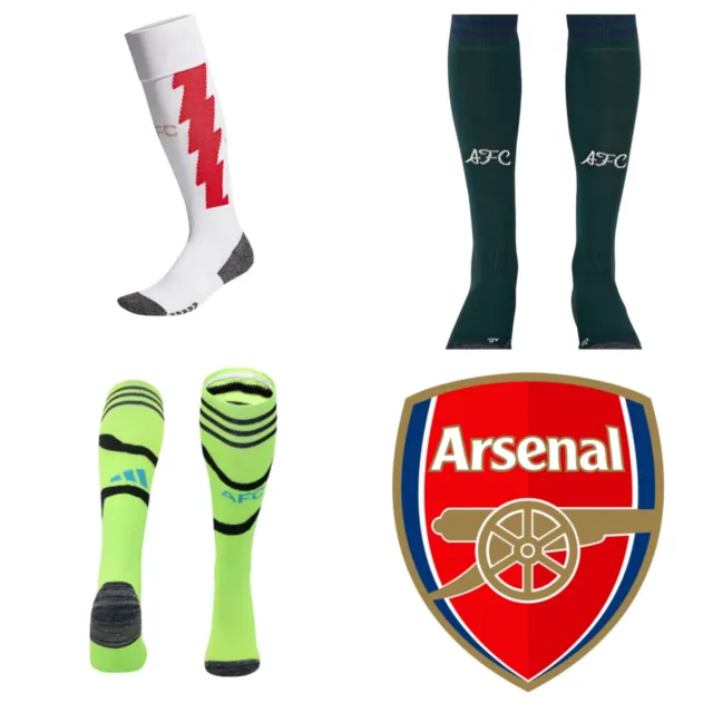 Arsenal Kids Childrens football socks size 5-14 yrs home away third 3rd AFC