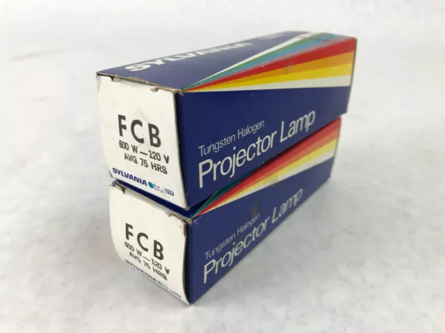 Lot of 2 Sylvania Projector Bulb Lamp FCB Bulbs 600W 120V