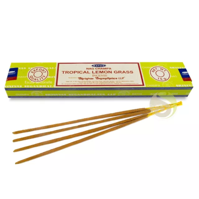 Encens tropical lemon grass 15g Satya indien rituel prières incense parfum