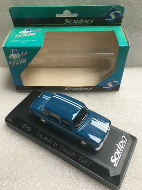 SOLIDO Yesterday 1826 Renault 8 Gordini 1967 1/43 Voiture Miniature Collection