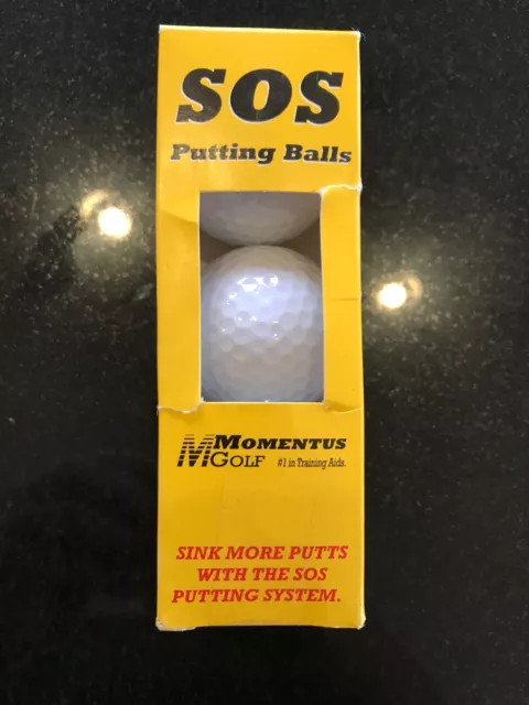 Sleeve of New SOS Putting Balls from Momentus Golf Training Aid