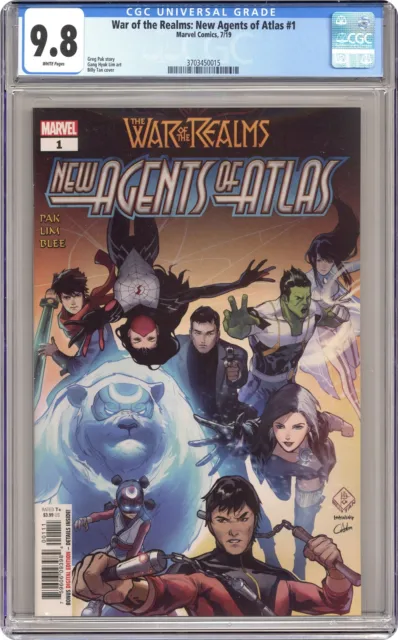 War of the Realms New Agents of Atlas 1A Tan CGC 9.8 2019 3703450015