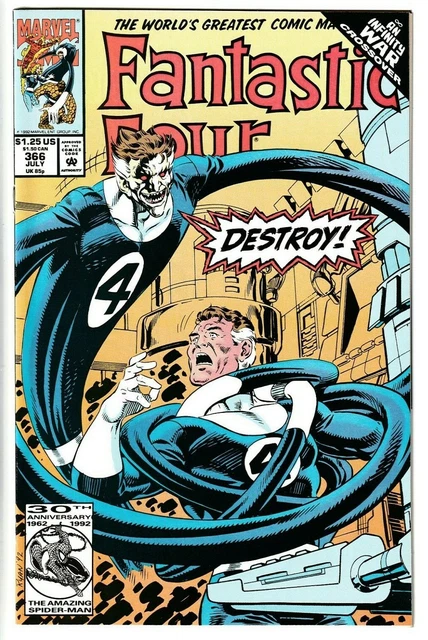 Fantastic Four 366 (Marvel, July 1992) Infinity War Crossover NM