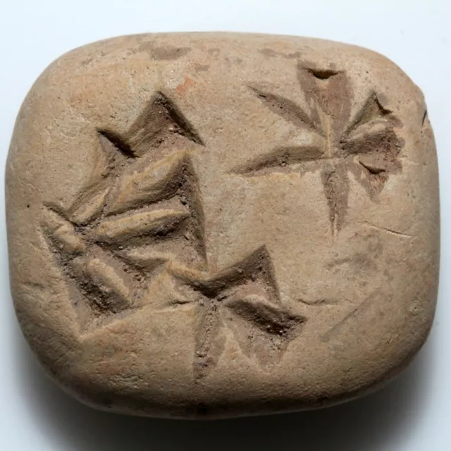 Ancient Near east-terracotta tablet with writings-circa 2500-1000 B.C