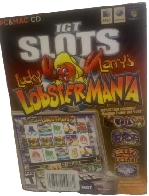 Masque IGT Slots Lucky Larry's Lobster Mania & Wolf Run PC & Mac CD