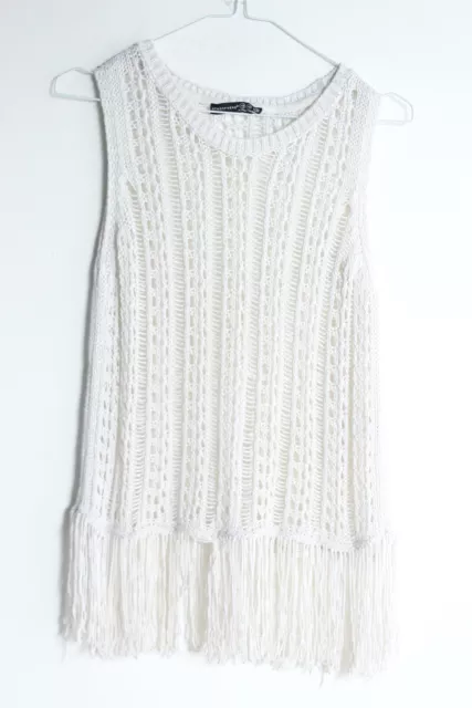 PRIMARK CROCHET FRINGED Waistcoat 1.99 PicClick UK