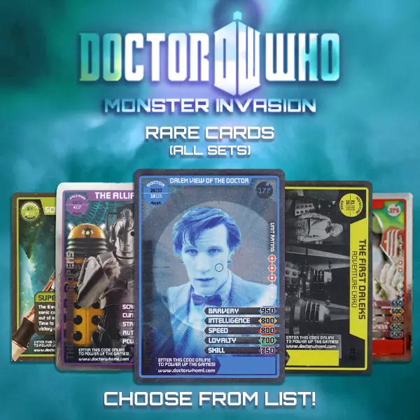 Doctor Who Monster Invasion RARE Cards (Original + Extreme Sets)