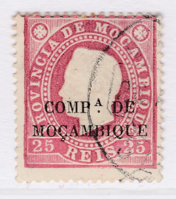 Portugal Colony Mozambique Company 1892 25r Perf. 13 1/2 Used Stamp A23P49F14090