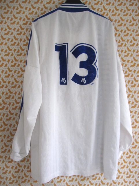 Maillot Vintage SCOR Leers Auchan Football Années 80, #13 Vert, Taille M