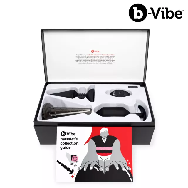 B-Vibe Anal Education Set: mASSters Degree Edition - Kit Completo per Anale