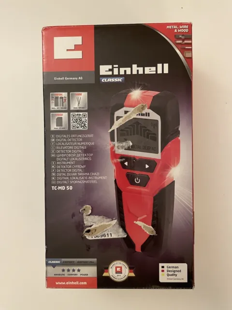 Einhell Digital Detector TC-MD 50 Detect Metal, Wood, Cabling Battery Powered