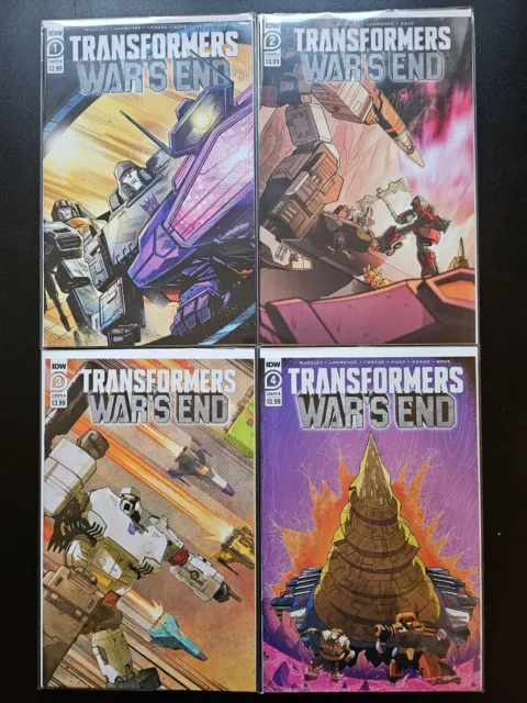 Transformers: WAR'S END (2022) 4x Issues Complete Set 1A 2A 3A 4B Ruckley