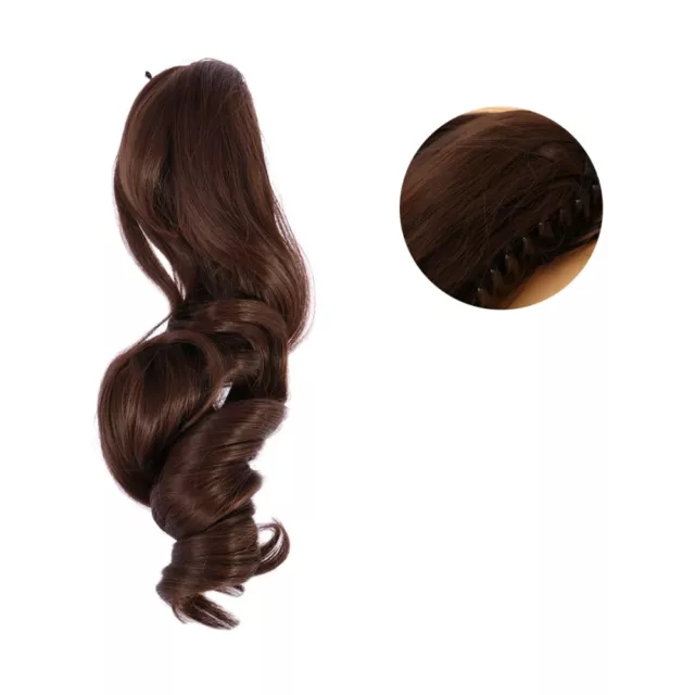 1pc Long Curly Synthetic Hair Wig Jaws Clamp Claw Curl Ponytails Hair