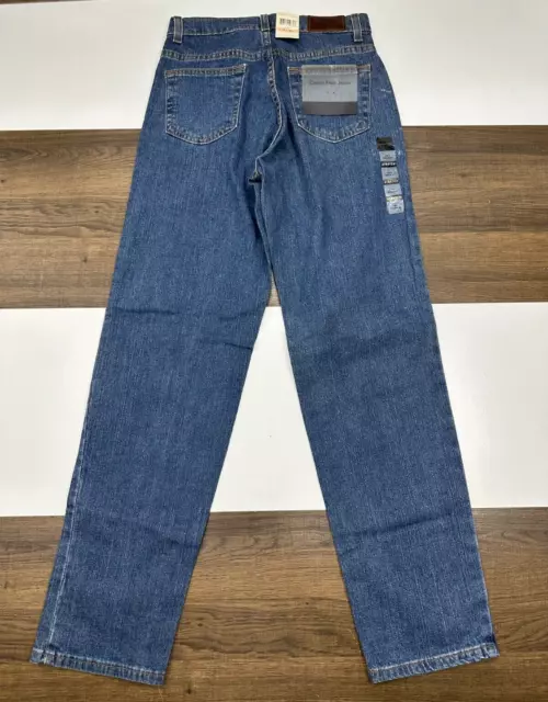 NEW Calvin Klein Womens Size 2 Blue Jeans Double Stone Easy Fit Stretch Pant NWT