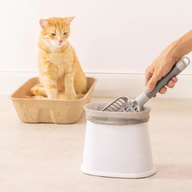 Pelle bac à litière chat avec support antidérapant pour sac poubelle 2
