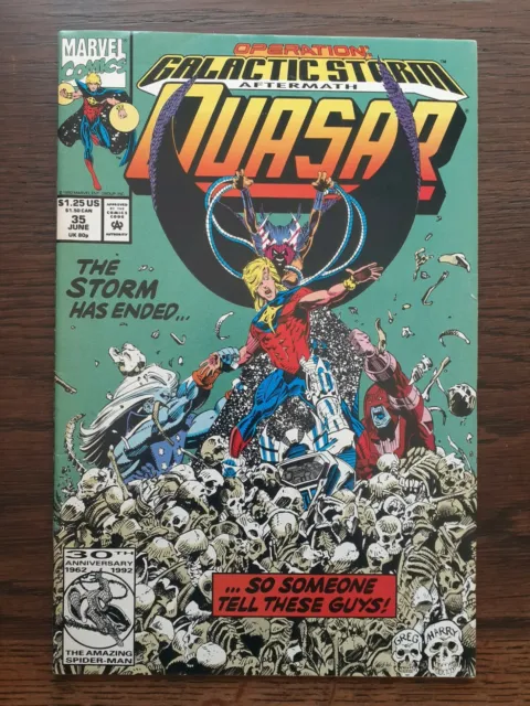 Quasar 35  Marvel 1992 Greg Capullo Operation Galactic Storm  LOT C.H22
